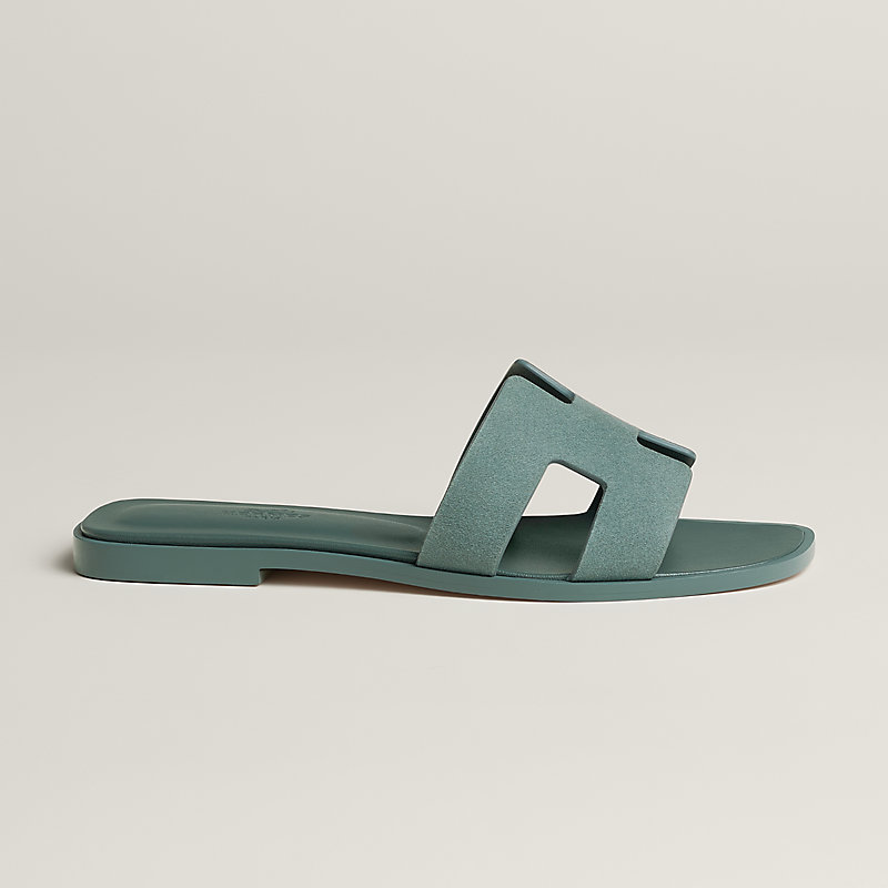 HERMES サンダル ブルー 36 oran-sandal--221208Z BR-side-